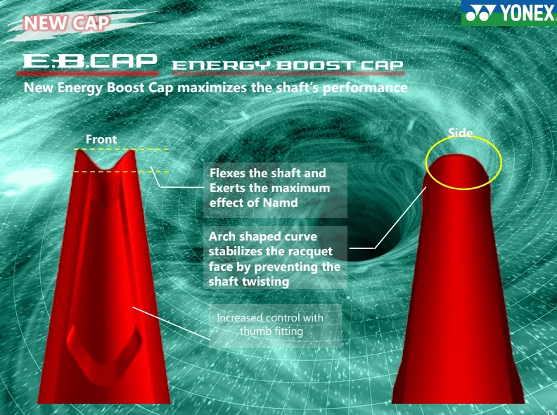 Công nghệ Energy Boost CAP của Vợt cầu lông Yonex Astrox 100 Game VA