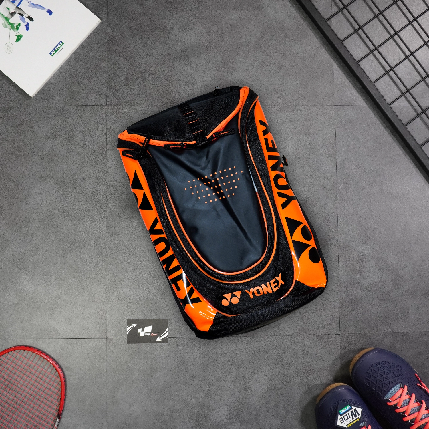 Balo cầu lông Yonex Bag2812EX new - Đen cam